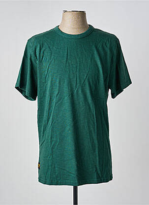 Tricou croială dreaptă mâneci scurte verde DAYTONA homme
