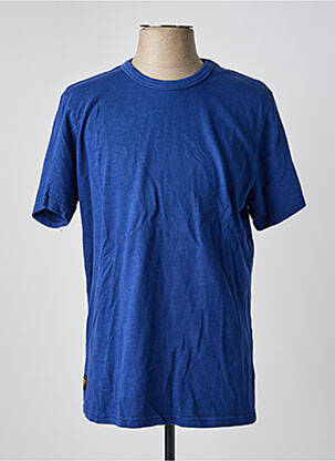 Tricou croială dreaptă mâneci scurte albastru deschis DAYTONA bărbat