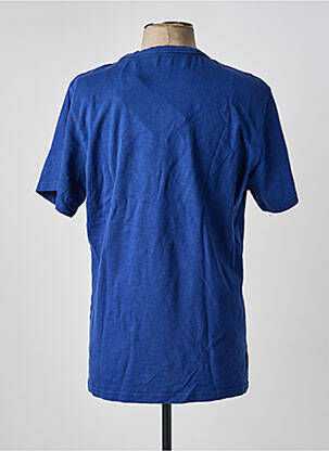 Tricou croială dreaptă mâneci scurte albastru deschis DAYTONA bărbat
