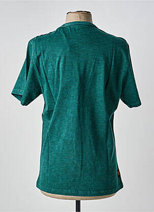 Tricou croială dreaptă mâneci scurte verde deschis DAYTONA bărbat
