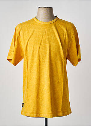 Tricou croială dreaptă mâneci scurte galben deschis DAYTONA bărbat