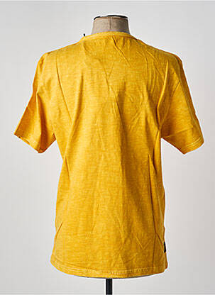 Tricou croială dreaptă mâneci scurte galben deschis DAYTONA bărbat