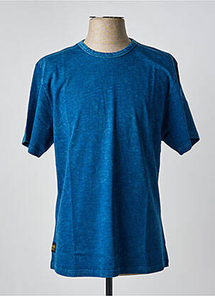 Tricou croială dreaptă mâneci scurte albastru deschis DAYTONA bărbat