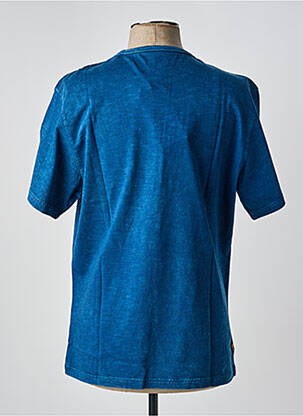 Tricou croială dreaptă mâneci scurte albastru deschis DAYTONA bărbat