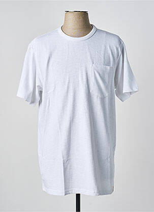 Tricou croială dreaptă mâneci scurte alb IRON AND RESIN bărbat