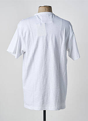 Tricou croială dreaptă mâneci scurte alb IRON AND RESIN bărbat
