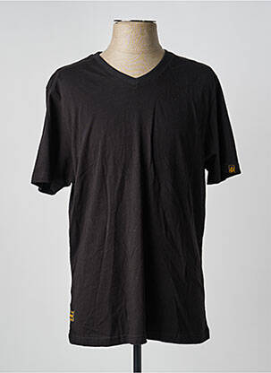 Tricou croială cambrată mâneci scurte negru DAYTONA bărbat