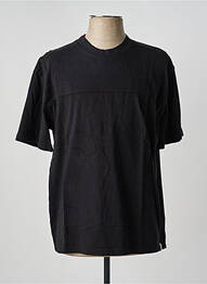 Tricou croială dreaptă mâneci scurte negru IRON AND RESIN homme
