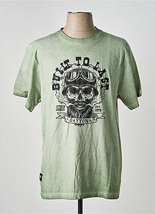Tricou elasticitate mâneci scurte verde DAYTONA bărbat