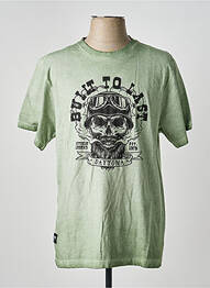 Tricou elasticitate mâneci scurte verde DAYTONA bărbat