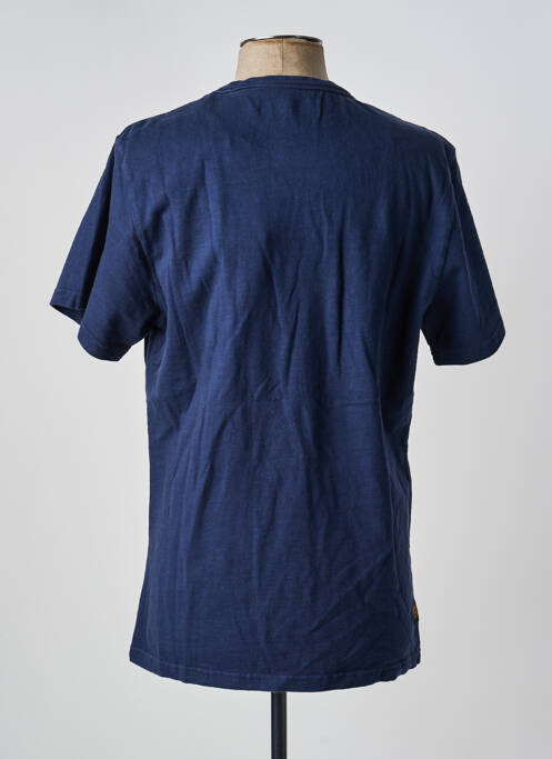 Tricou croială dreaptă mâneci scurte albastru DAYTONA homme