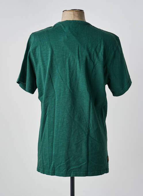 Tricou croială dreaptă mâneci scurte verde DAYTONA homme