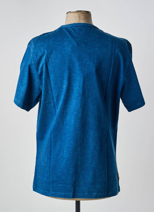 Tricou croială dreaptă mâneci scurte albastru deschis DAYTONA homme