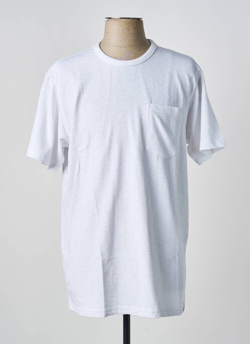 Tricou croială dreaptă mâneci scurte alb IRON AND RESIN homme