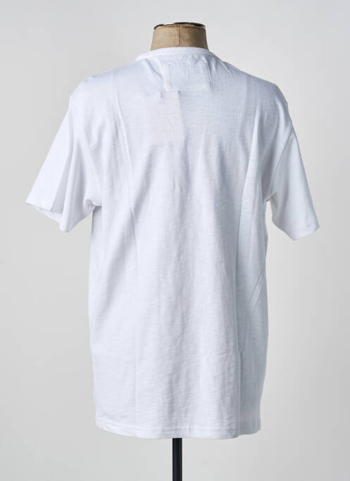 Tricou croială dreaptă mâneci scurte alb IRON AND RESIN homme