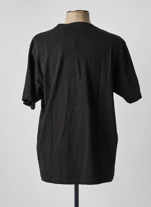Tricou croială dreaptă mâneci scurte negru IRON AND RESIN homme