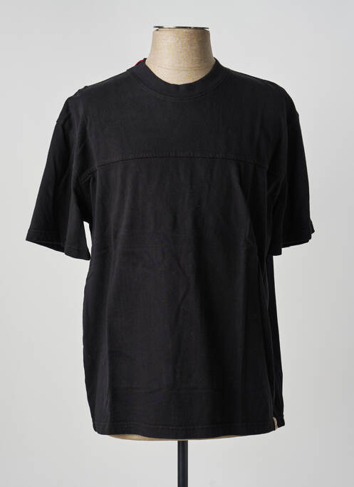 Tricou croială dreaptă mâneci scurte negru IRON AND RESIN homme