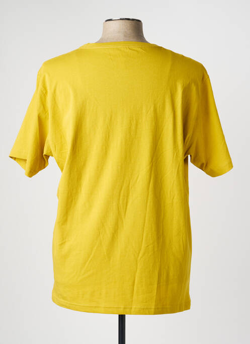Tricou croială dreaptă mâneci scurte galben IRON AND RESIN homme