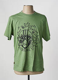 Tricou elasticitate mâneci scurte verde DAYTONA homme