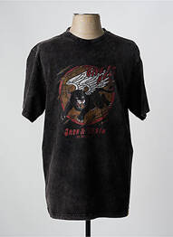 Tricou elasticitate mâneci scurte negru IRON AND RESIN homme