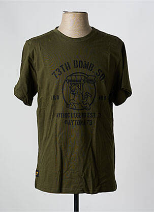 Tricou elasticitate mâneci scurte verde DAYTONA bărbat
