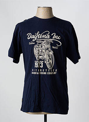 Tricou elasticitate mâneci scurte albastru DAYTONA bărbat