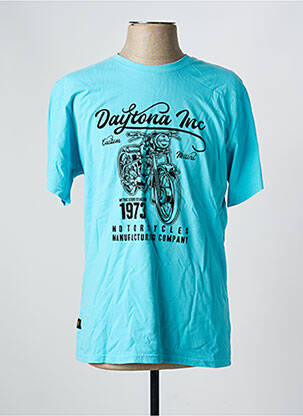 Tricou elasticitate mâneci scurte albastru DAYTONA bărbat