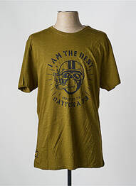 Tricou elasticitate mâneci scurte verde DAYTONA homme