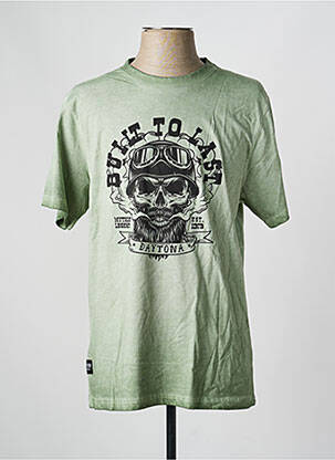 Tricou elasticitate mâneci scurte verde DAYTONA bărbat