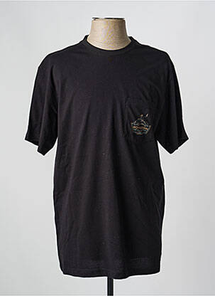 Tricou elasticitate mâneci scurte negru IRON AND RESIN bărbat