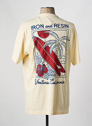 Tricou elasticitate mâneci scurte bej IRON AND RESIN bărbat