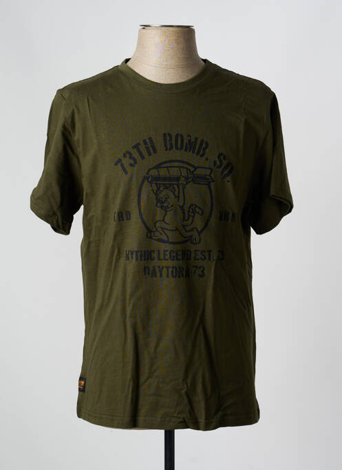 Tricou elasticitate mâneci scurte verde DAYTONA homme