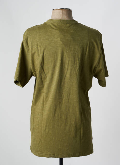 Tricou croială dreaptă mâneci scurte verde DAYTONA homme