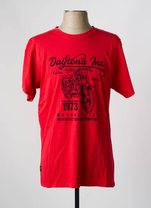 Tricou elasticitate mâneci scurte roșu DAYTONA homme