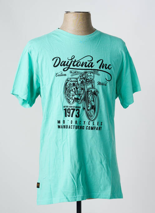 Tricou elasticitate mâneci scurte verde DAYTONA homme