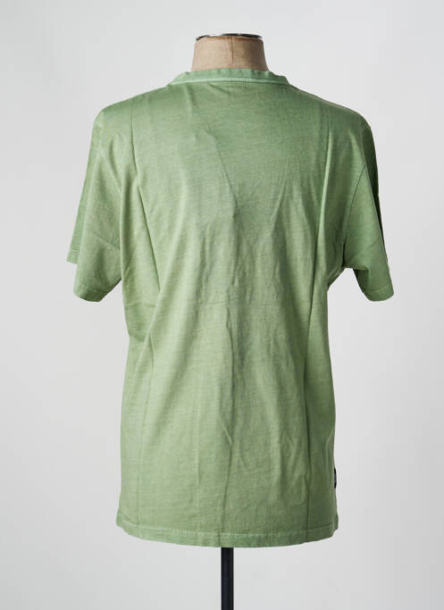 Tricou croială dreaptă mâneci scurte verde DAYTONA homme