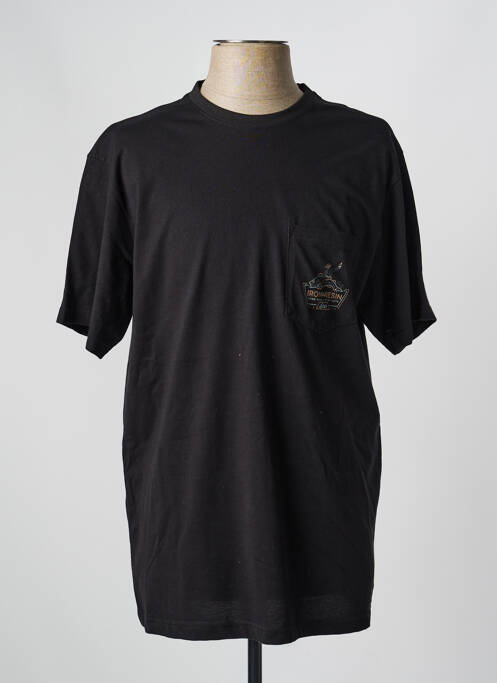 Tricou elasticitate mâneci scurte negru IRON AND RESIN homme