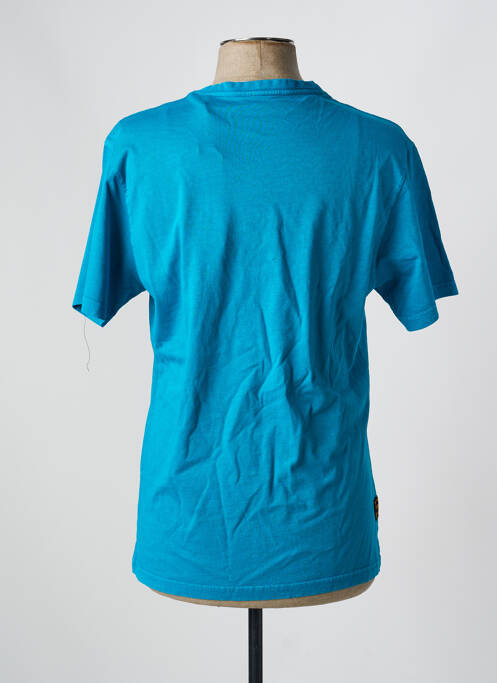Tricou croială dreaptă mâneci scurte albastru DAYTONA homme