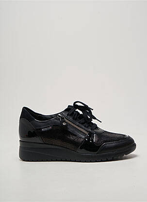 Adidași material neted toc plat până la 3 cm negru MEPHISTO femme