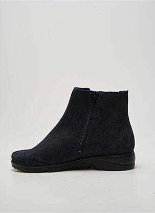Botine/ghete vârf rotund toc plat până la 3 cm albastru MEPHISTO femme