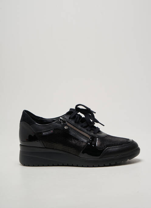 Adidași material neted toc plat până la 3 cm negru MEPHISTO femme