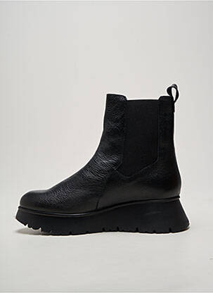 Botine/ghete material neted toc de 4 la 6 cm negru WONDERS femeie