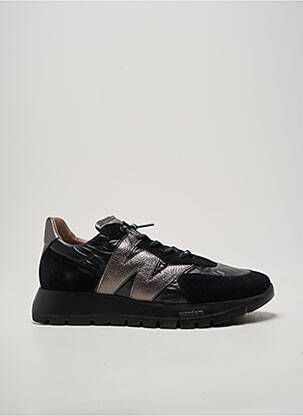 Adidași închidere elastică toc de 4 la 6 cm negru WONDERS femeie