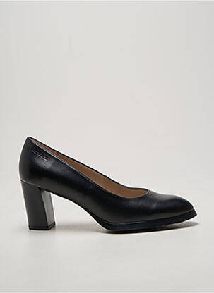 Pantofi cu toc țesătură satinată toc de 7 la 9 cm negru WONDERS femme