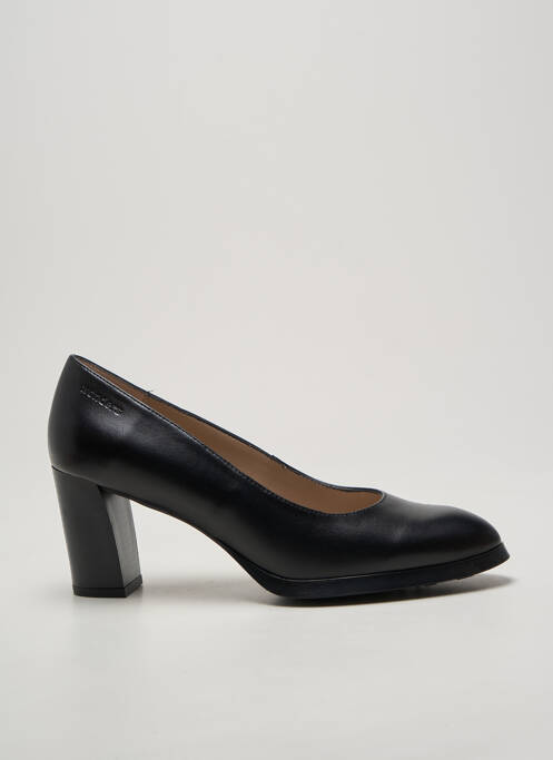 Pantofi cu toc țesătură satinată toc de 7 la 9 cm negru WONDERS femme