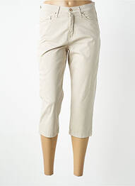 Pantalon trei sferturi elasticitate mărime normală bej LCDN femme