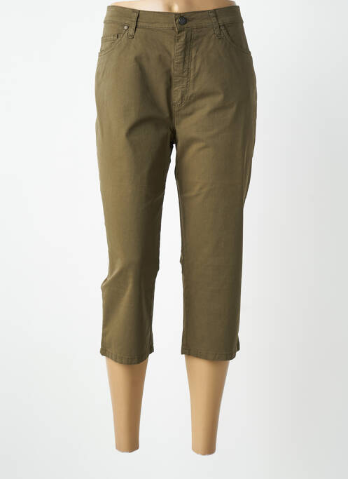 Pantalon trei sferturi elasticitate mărime normală verde LCDN femme