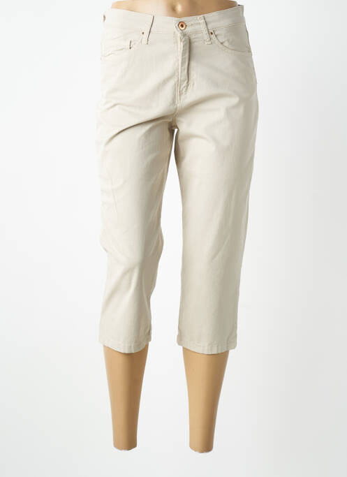 Pantalon trei sferturi elasticitate mărime normală bej LCDN femme