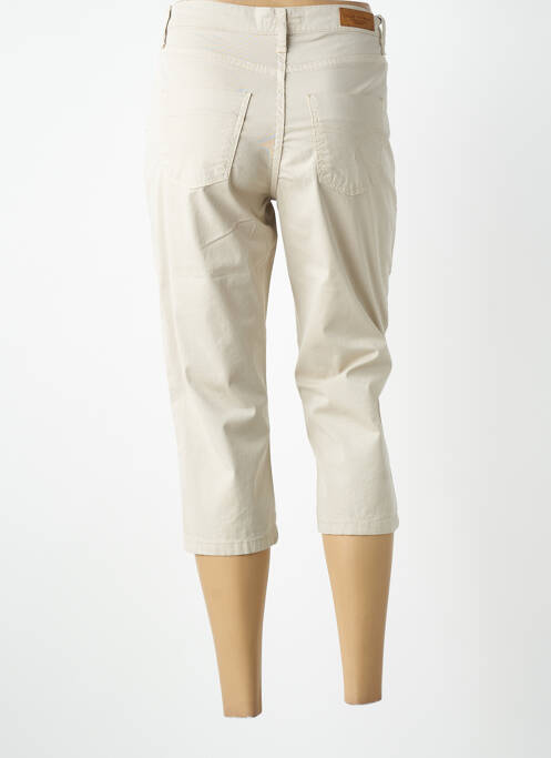 Pantalon trei sferturi elasticitate mărime normală bej LCDN femme