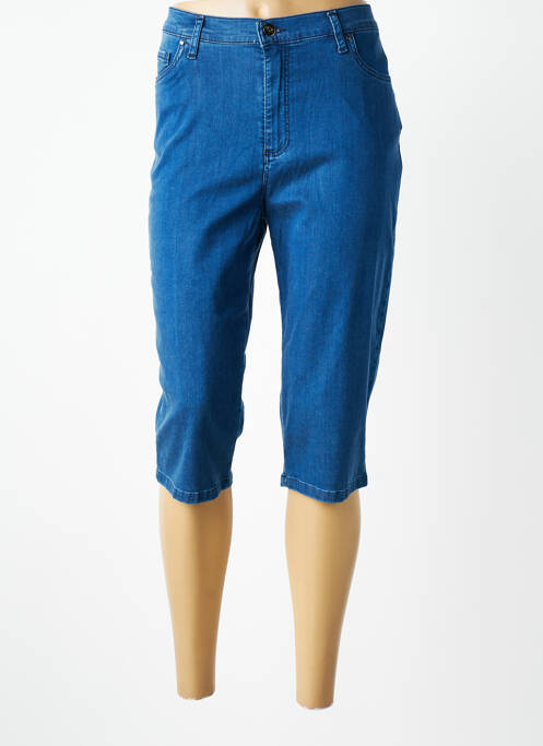 Pantalon trei sferturi croială dreaptă mărime normală albastru LCDN femme